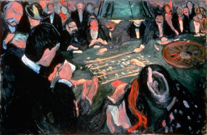 Roulettebordet i Monte Carlo, 1903 av Edvard Munch