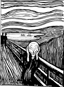 Skriet, 1895. av Edvard Munch