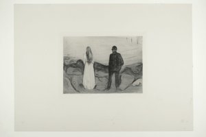 Två mänskliga varelser. De ensamma av Edvard Munch