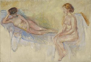 Två nakenbilder, ca 1902-3 (olja på duk)
