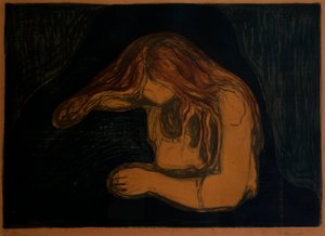 Vampire (Vampire II) av Edvard Munch
