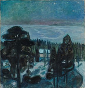 vit natt av Edvard Munch