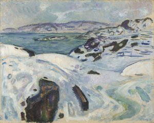 Vinter på fjorden av Edvard Munch