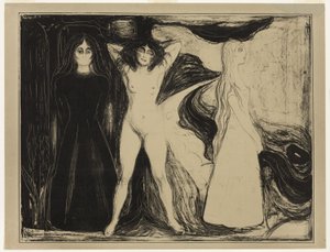 Kvinna (Sfinxen) av Edvard Munch