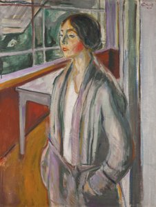 Ung kvinna på verandan av Edvard Munch