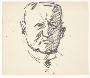 Studera för ett porträtt av en professor, MD. Carl Lorentzen (1860-1932) av Edvard Weie