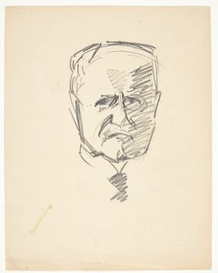 Studie för ett porträtt av dr.med. Carl Lorentzen (1860-1932)