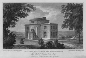 Belle Vue House, Hale End, Walthamstow, säte för Charles Cooke (gravyr)