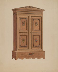 Målad garderob av Edward A. Darby