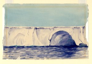 Grotta i Ross Great Shelf, 1901-04 (wc på papper) av Edward Adrian Wilson