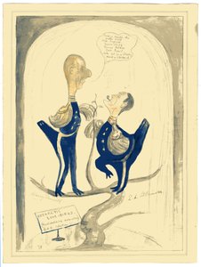 Harry Pennell och Dr. E.L.A. Atkinson, 1910-12 (wc & penna på papper) av Edward Adrian Wilson