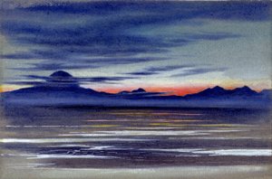 View of a Stretch of Sea, 1901-04 (wc på papper) av Edward Adrian Wilson