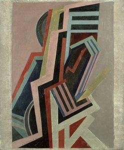 Abstrakt komposition (olja på duk)