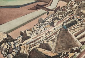 Slevslagg Rund Ek II av Edward Alexander Wadsworth