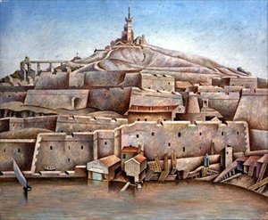 Marseille, ca 1926 (tempera på panel)