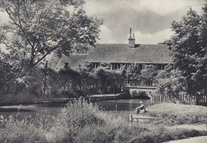 The Old Mill, Ramsbury (svartvitt foto)