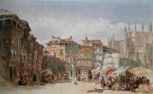 Segovia, Spanien (akvarell på papper)