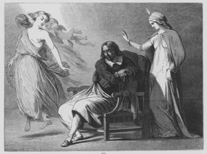 John Milton, Il Penseroso (gravyr)