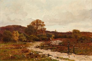 Moorland Landscape (olja på duk)