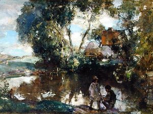 Poolen (olja på duk)