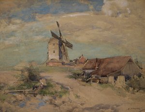 Väderkvarnen, ca 1900-04 (akvarell)