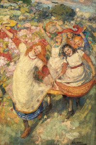 Vårens dans (olja på duk)