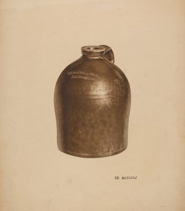 Mjölkkanna av keramik av Edward Bashaw