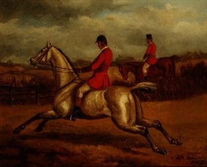 The Huntsman (olja på duk) av Edward Benjamin Herberte