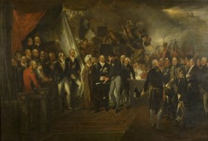 Ludvig XVIII:s ombordstigning i Dover av Edward Bird