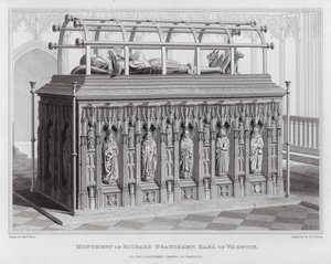 Monument över Richard Beauchamp, Earl of Warwick, i Beauchamp Chapel i Warwick (gravyr)