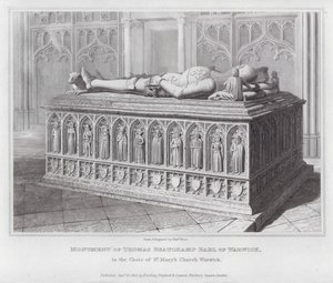 Monument över Thomas Beauchamp Earl of Warwick, i Choir of St Mary