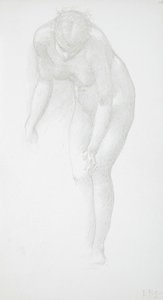 Böjd kvinnlig akt av Edward Burne-Jones