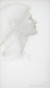 En mans huvud av Edward Burne-Jones