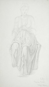 Sittande kvinna av Edward Burne-Jones