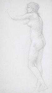 Stående kvinnlig akt av Edward Burne-Jones