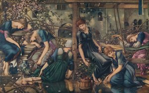 The Briar Rose, The Garden Court, c1890, 1922. av Edward Burne Jones
