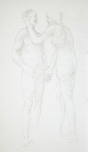 Två kvinnliga nakenbilder av Edward Burne-Jones