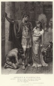 Antonius och Kleopatra, Antonius och Kleopatra, akt III, scen IX av Edward Burne Jones