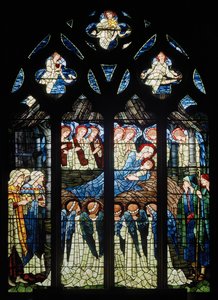 Harwarden, St Deiniol, Morris & Co., Edward Burne-Jones, The Nativity, 1898 av Edward Burne Jones