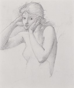 Hill Fairy (se 452519 recto) av Edward Burne Jones