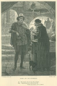 Illustration för Romeo och Julia av Edward Burne Jones