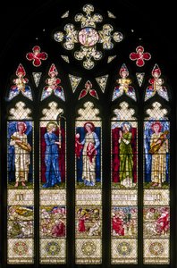 Oxford Harris Manchester College, Morris & Co., Edward Burne-Jones, West Wisndow, 1896 av Edward Burne Jones
