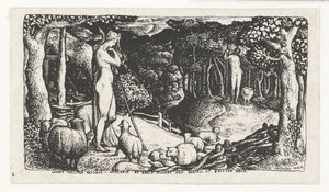 rustikt liv Idealiskt pastoralt liv av Edward Calvert