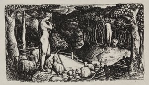 Idealiskt pastoralt liv av Edward Calvert