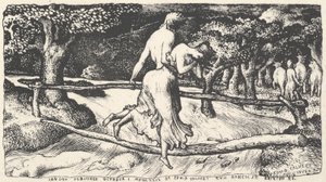 Översvämningen, 1829. av Edward Calvert