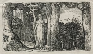 The Lady and the Rooks, 1829. av Edward Calvert