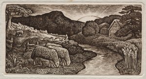 Fåren på hans betesmark, 1828.