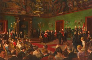 Pilgrimsfärd, 26 mars 1926, medlem av Royal Victorian Order of St John Investiture på Malta av Edward Caruana Dingli