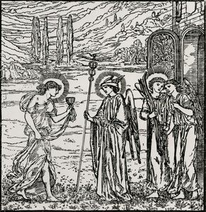 Inträde bland gudarna av Edward Coley (after) Burne Jones