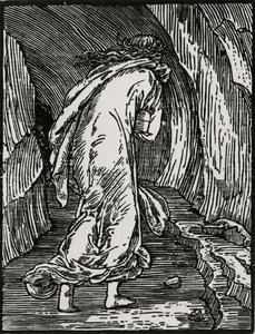 Går in i helvetet av Edward Coley (after) Burne Jones